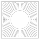 Grille d'arbre design Round 100 ©