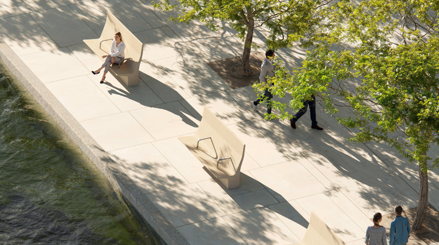 Design zitbank Gather Linear ®