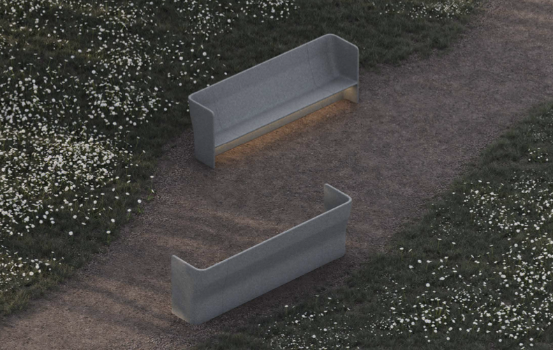Design bench Gather End Right ®