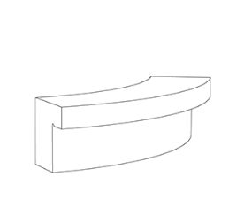 Design zitbank Comú Convex Central ®