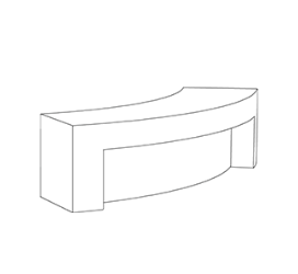 Banc design modulaire Comú Convexo Individual®