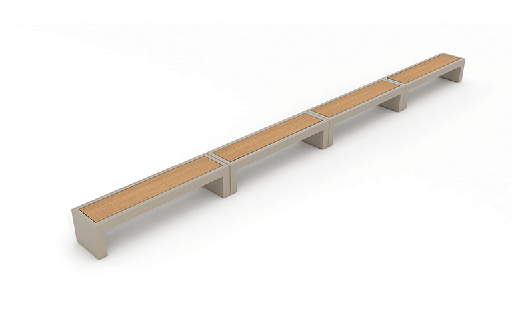 Design zitbank Portic 200 Teca ®