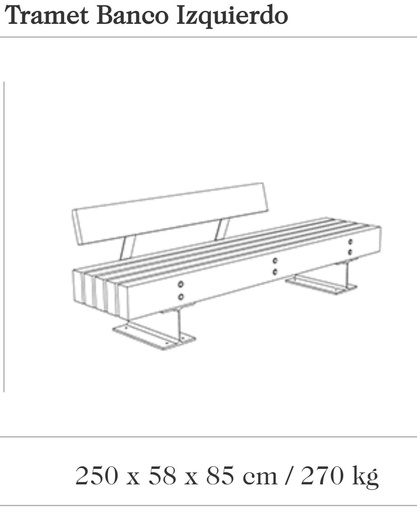 Design zitbank Tramet Banco Izquierdo 250®