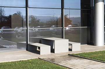 Banc table Prima 220® UHPC Décapé
