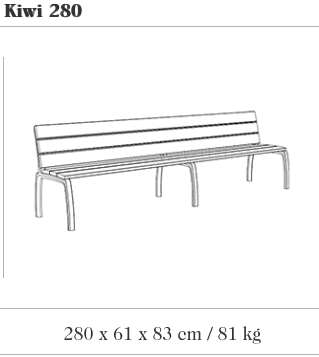 Design zitbank Kiwi 280 Banco ®