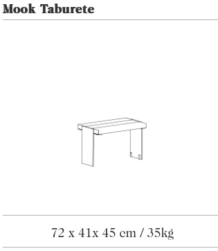 Design bench Mook Taburete Tropical ®