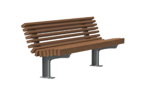 Banc design Axis Bold 180® FSC (avec accoudoirs et avec dossier)