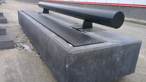 Retractable anti-parking rail / guide rails 3m